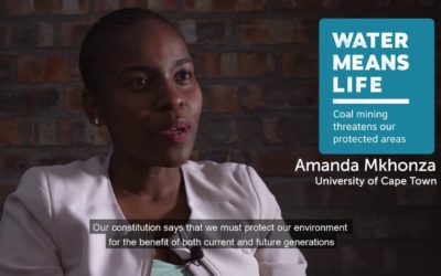 Water means life – Amanda Mkhonza (University of Cape Town)