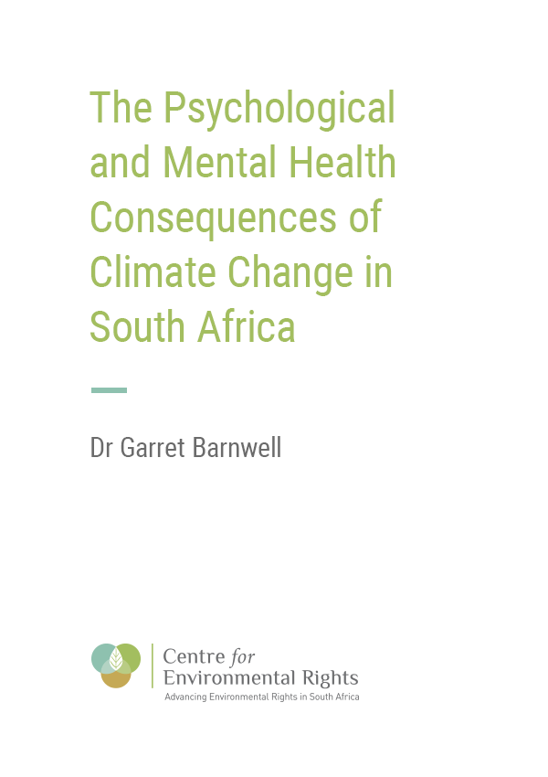 The Psychological and Mental Health Consequences of Climate Change in South Africa